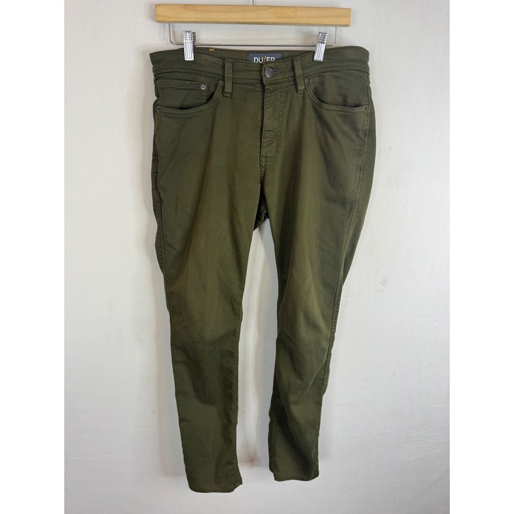 DU/ER N2X Slim Fit Performance Denim Pants Olive Green 31x32